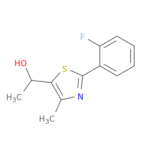 1-[2-(2-fluorophenyl)-4-methyl-1,3-thiazol-5-yl]ethan-1-ol