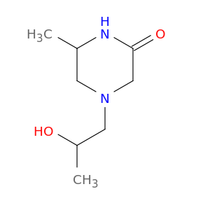 4-(2-HYDROXYPROPYL)-6-METHYLPIPERAZIN-2-ONE