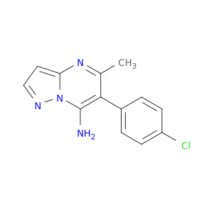 Pyrazolo[1,5-a]pyrimidin-7-amine, 6-(4-chlorophenyl)-5-methyl-