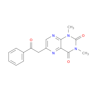 2,4(1H,3H)-Pteridinedione, 1,3-dimethyl-6-(2-oxo-2-phenylethyl)-