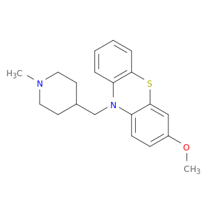 10H-Phenothiazine,3-methoxy-10-[(1-methyl-4-piperidinyl)methyl]-