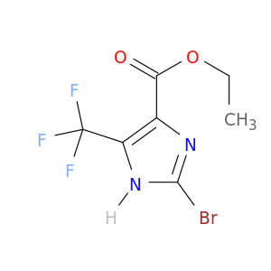 2-溴-5-(三氟甲基)-1H-咪唑-4-甲酸乙酯