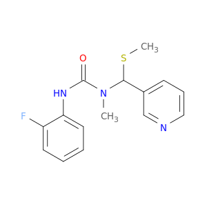 Urea, N'-(2-fluorophenyl)-N-methyl-N-[(methylthio)-3-pyridinylmethyl]-