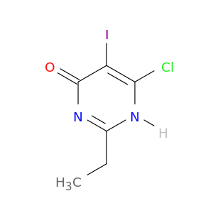 4(1H)-Pyrimidinone, 6-chloro-2-ethyl-5-iodo-