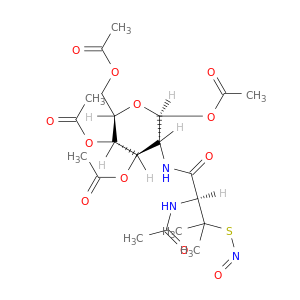 N-(S-Nitroso-N-acetyl-D,L-penicillamine)-2-amino-2-deoxy-1,3,4,6-tetra-O-acetyl-β-D-glucopyranose