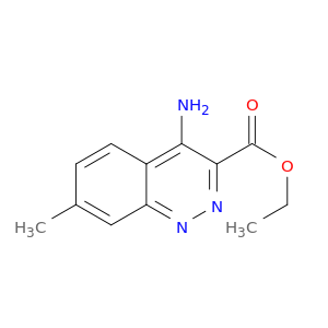 3-Cinnolinecarboxylic acid, 4-amino-7-methyl-, ethyl ester