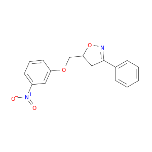 Isoxazole, 4,5-dihydro-5-[(3-nitrophenoxy)methyl]-3-phenyl-