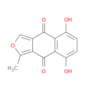 Naphtho[2,3-c]furan-4,9-dione, 5,8-dihydroxy-1-methyl-