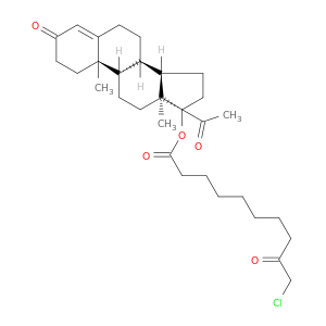 Pregn-4-ene-3,20-dione,17-[(10-chloro-1,9-dioxodecyl)oxy]- (9CI)