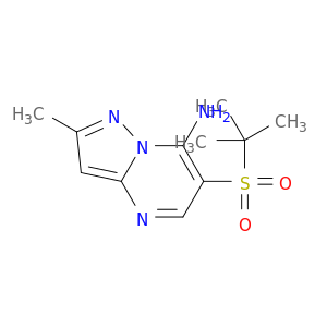 6-(TERT-BUTYLSULFONYL)-2-METHYLPYRAZOLO[1,5-A]PYRIMIDIN-7-AMINE