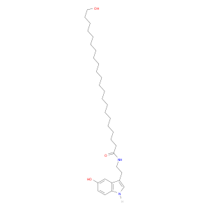 Docosanamide, 22-hydroxy-N-[2-(5-hydroxy-1H-indol-3-yl)ethyl]-