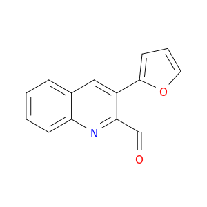 2-Quinolinecarboxaldehyde, 3-(2-furanyl)-