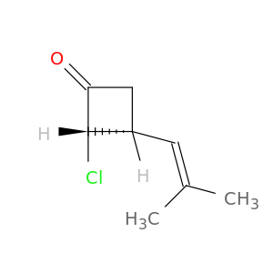 Cyclobutanone, 2-chloro-3-(2-methyl-1-propenyl)-, cis-