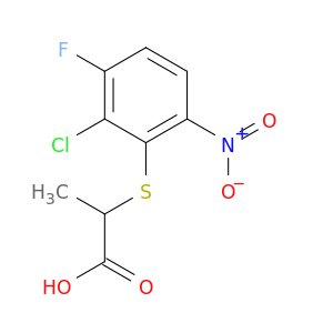 Propanoic acid, 2-[(2-chloro-3-fluoro-6-nitrophenyl)thio]-