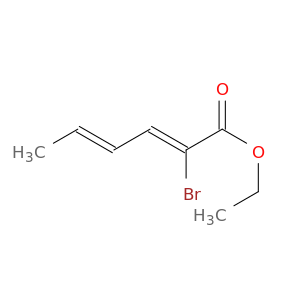 2,4-Hexadienoic acid, 2-bromo-, ethyl ester, (2Z,4E)-