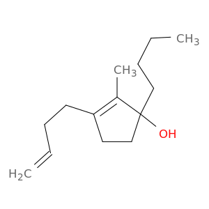 2-Cyclopenten-1-ol, 3-(3-butenyl)-1-butyl-2-methyl-