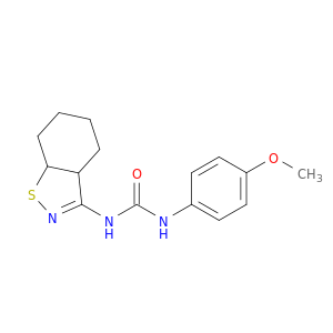 Urea,N-(3a,4,5,6,7,7a-hexahydro-1,2-benzisothiazol-3-yl)-N'-(4-methoxyphenyl)-