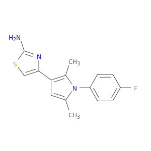4-[1-(4-Fluorophenyl)-2,5-dimethyl-1H-pyrrol-3-yl]-1,3-thiazol-2-amine
