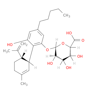 (2S,3S,4S,5R,6S)-3,4,5-TRIHYDROXY-6-[3-HYDROXY-2-[(1R,6S)-3-METHYL-6-P ROP-1-EN-2-YL-1-CYCLOHEX-2-ENYL]-5-PENTYL-PHENOXY]OXANE-2-CARBOXYLIC A CID