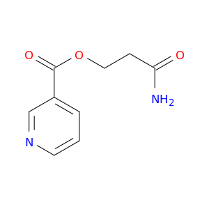 3-Pyridinecarboxylic acid, 3-amino-3-oxopropyl ester