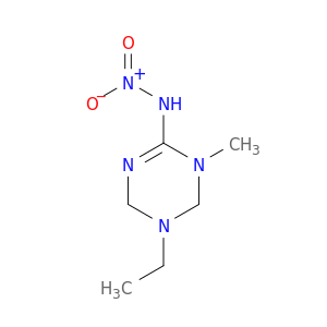 1,3,5-Triazin-2-amine, 5-ethyl-1,4,5,6-tetrahydro-1-methyl-N-nitro-