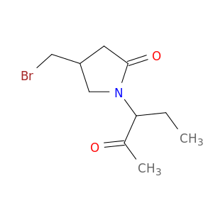 2-Pyrrolidinone, 4-(bromomethyl)-1-(1-ethyl-2-oxopropyl)-