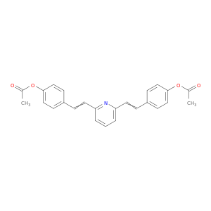 pyridine-2,6-diylbis(ethene-2,1-diylbenzene-4,1-diyl) diacetate