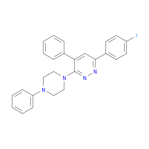 6-(4-Fluorophenyl)-4-phenyl-3-(4-phenyl-1-piperazinyl)pyridazine