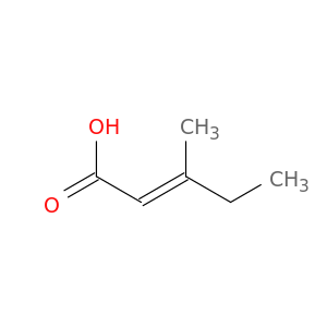 (E)-3-甲基戊-2-烯酸