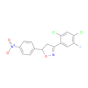 Isoxazole, 3-(2,4-dichloro-5-fluorophenyl)-4,5-dihydro-5-(4-nitrophenyl)-