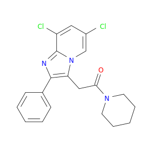 Piperidine, 1-[(6,8-dichloro-2-phenylimidazo[1,2-a]pyridin-3-yl)acetyl]-