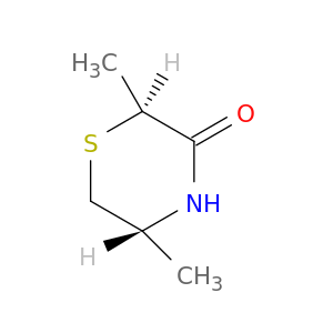 3-Thiomorpholinone, 2,5-dimethyl-, trans-