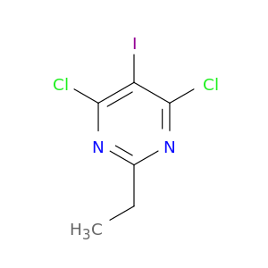 Pyrimidine, 4,6-dichloro-2-ethyl-5-iodo-
