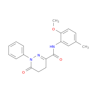 N-(2-METHOXY-5-METHYL-PHENYL)-6-OXO-1-PHENYL-4,5-DIHYDROPYRIDAZINE-3-CARBOXAMIDE