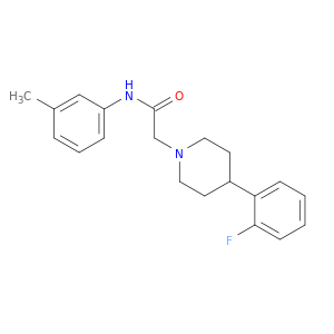 1-Piperidineacetamide, 4-(2-fluorophenyl)-N-(3-methylphenyl)-