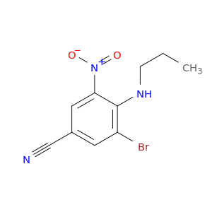 3-Bromo-5-nitro-4-(propylamino)benzonitrile