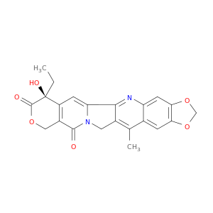 10H-1,3-Dioxolo[4,5-g]pyrano[3',4':6,7]indolizino[1,2-b]quinoline-8,11(7H,13H)-dione,7-ethyl-7-hydroxy-14-methyl-, (7S)-