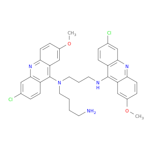 1,4-Butanediamine, N-(6-chloro-2-methoxy-9-acridinyl)-N-(3-((6-chloro-2-methoxy-9-acridinyl)amino)propyl)-