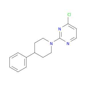 Pyrimidine, 4-chloro-2-(4-phenyl-1-piperidinyl)-