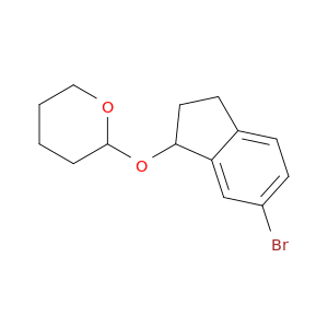 2H-Pyran, 2-[(6-bromo-2,3-dihydro-1H-inden-1-yl)oxy]tetrahydro-