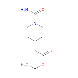 4-Piperidineacetic acid, 1-(aminocarbonyl)-, ethyl ester