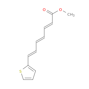 2,4,6-Heptatrienoic acid, 7-(2-thienyl)-, methyl ester, (E,E,E)-