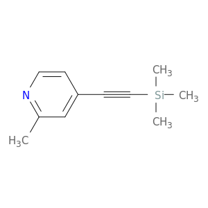 Pyridine, 2-methyl-4-[(trimethylsilyl)ethynyl]-