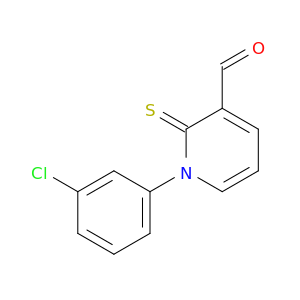 3-Pyridinecarboxaldehyde, 1-(3-chlorophenyl)-1,2-dihydro-2-thioxo-