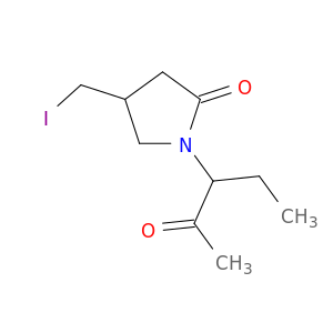 2-Pyrrolidinone, 1-(1-ethyl-2-oxopropyl)-4-(iodomethyl)-