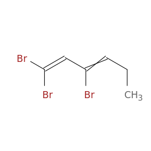 1,3-Hexadiene, 1,1,3-tribromo-