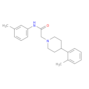 1-Piperidineacetamide, 4-(2-methylphenyl)-N-(3-methylphenyl)-
