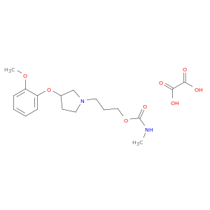 3-(o-Methoxyphenoxy)-1-pyrrolidinepropanol methylcarbamate (ester), oxalate (1:1)