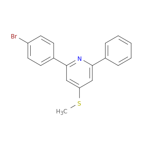 Pyridine,2-(4-bromophenyl)-4-(methylthio)-6-phenyl-