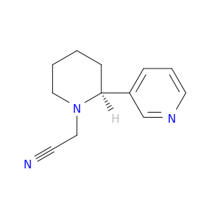 1-Piperidineacetonitrile, 2-(3-pyridinyl)-, (S)-
